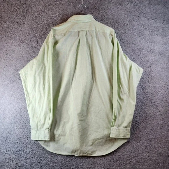 Ralph Lauren Button‎ Down Shirt - Men's Size XL - Green and White - Long Sleeve - Picture 9 of 9
